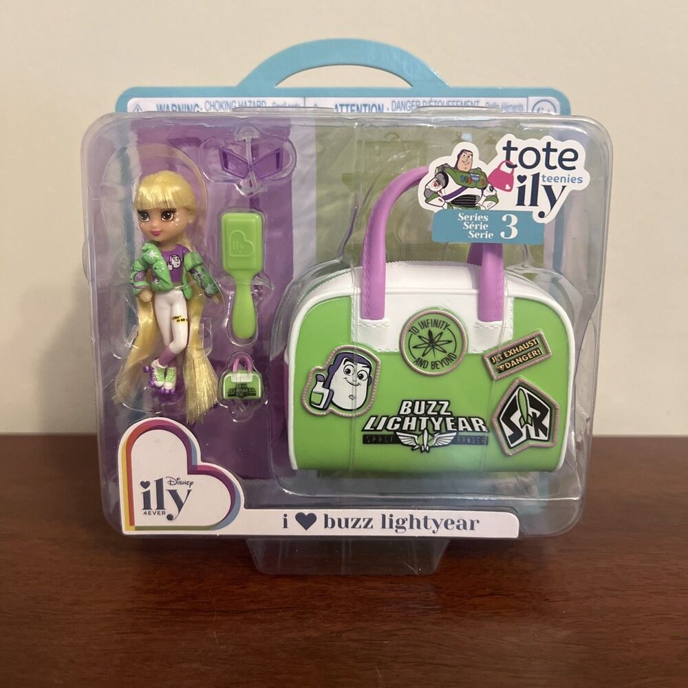 Disney ILY 4Ever Tote Teenies I Love Buzz Lightyear Mini 2.5 Doll Series 3 New!